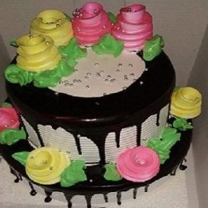 2 Tier Black Forest Cake