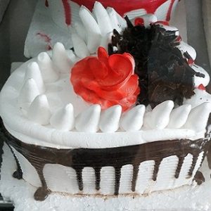 Heart Shape Black Forest Cake