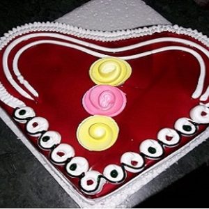 Strawberry Heart Cake