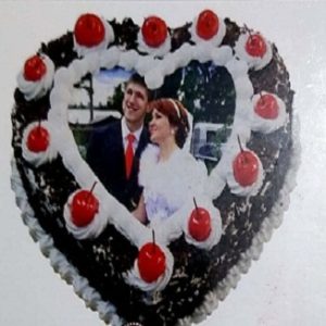 Heart Photo  chocolate cake