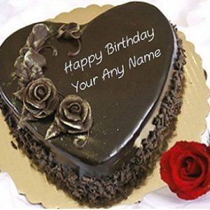 Truffle Chocolate Heart Cake