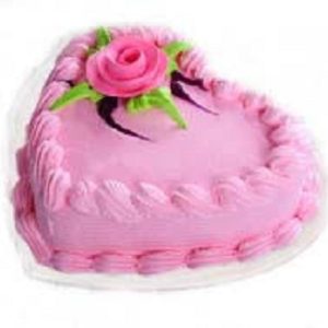 Heart Shape Strawberry Cake