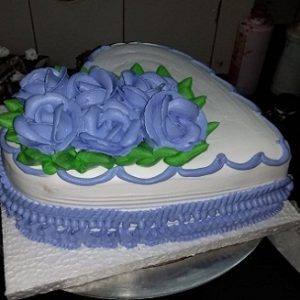 Heart Vanilla cake